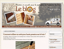 Tablet Screenshot of entretienbois.com